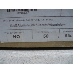 Hülsta Griff 594mm Aluminium