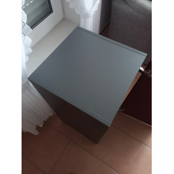 Hülsta now Box grau / rot mit Tür