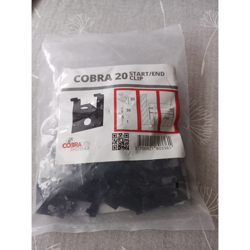 Cobra 20  Anfangs / Endclip WPC / Holz Terrassendielen halter