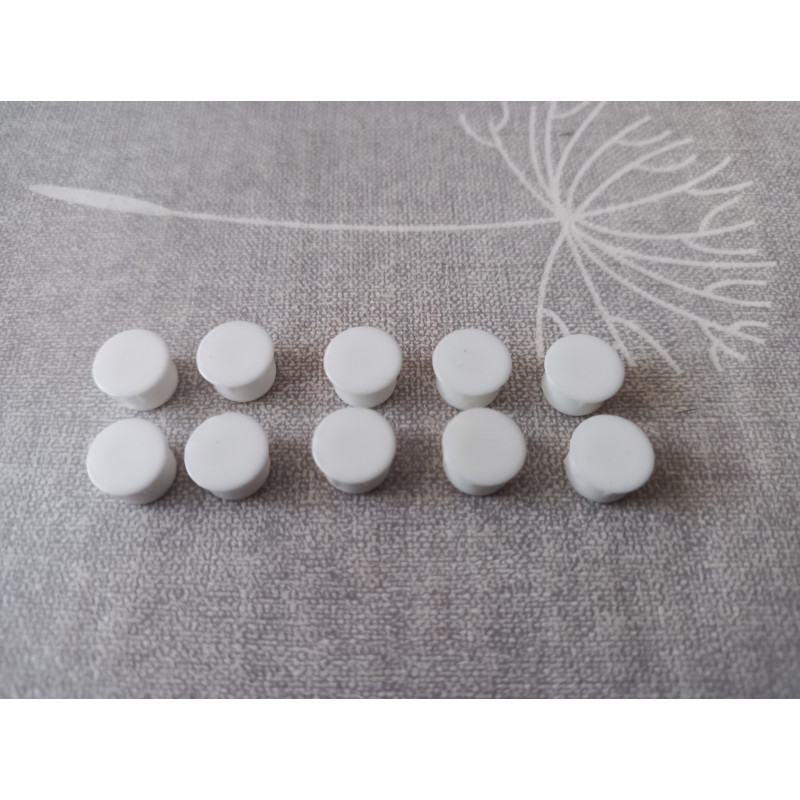 Hülsta BB 2887 Abdeckkappen weiß 10 Stück