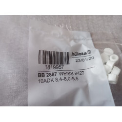 Hülsta BB 2887 Abdeckkappen weiß 10 Stück