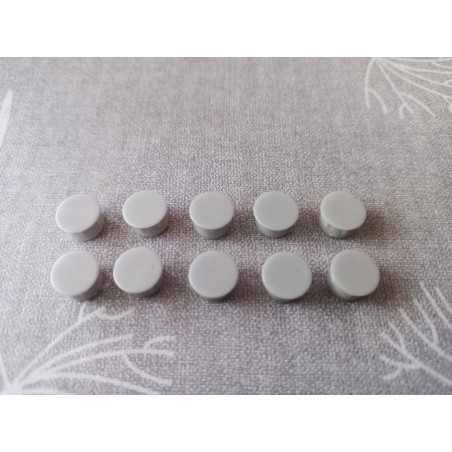 Hülsta BB 2818 Abdeckkappen grau10 Stück