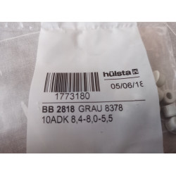 Hülsta BB 2818 Abdeckkappen grau10 Stück