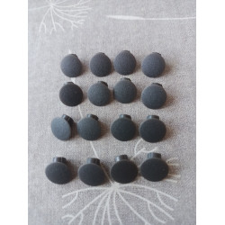 Clamex / Hülsta BB 2283 Abdeckkappen grau 16 Stück