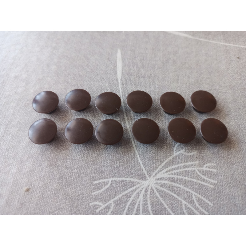 Hülsta BB 2271 Abdeckkappen /  Stopfen 8mm / Räuchereiche 12 Stück