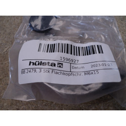Hülsta BB 2479  3 Stück Flachkopfschrauben M6 X 15
