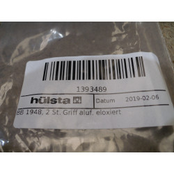 Hülsta BB 1948 Griff alufa. eloxiert 2er Set