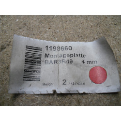 Hülsta / Salice BAR3R49 Blitz-Platte 4mm