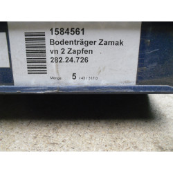 10 X Hülsta  / Häfele 1584561 Bodenträger Zamak mit 2 Zapfen