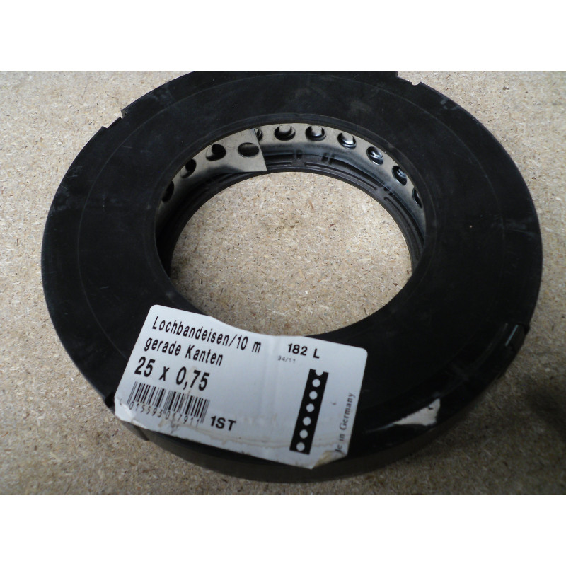 Lochbandeisen 25 X 0,75mm grade Kanten 10 Meter