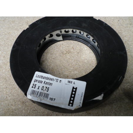 Lochbandeisen 25 X 0,75mm grade Kanten 10 Meter