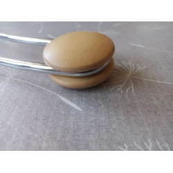 Hülsta Kleiderbügel 3er Set Chrom / Ahorn natur BB 602