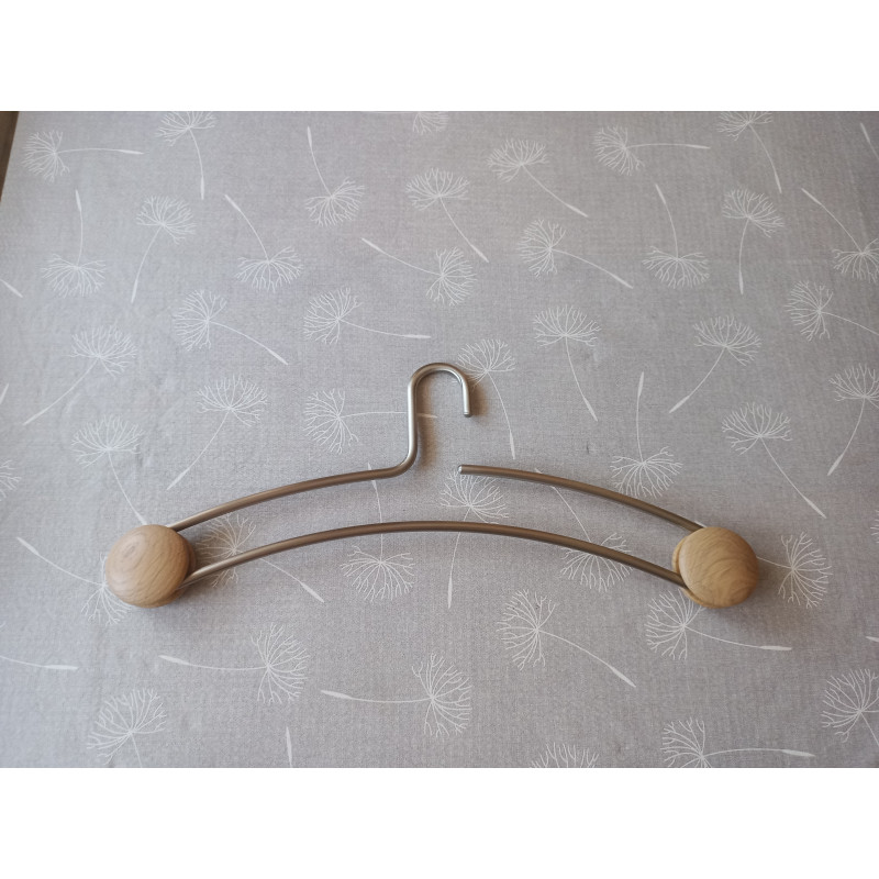 Hülsta Kleiderbügel 3er Set Nickel / Eiche sand BB 1012