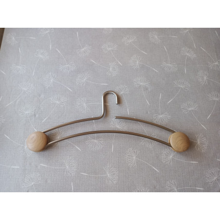 Hülsta Kleiderbügel 3er Set Nickel / Eiche sand BB 1012