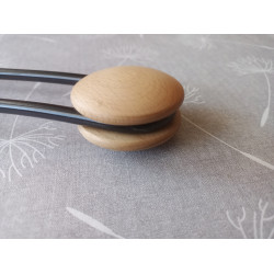 Hülsta Kleiderbügel 3er Set schwarz / Buche BB 542