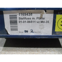 Hülsta Stellfuß mit Platte 1169438  M8x35