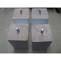 Hülsta Bettfuß Buche Polarweiß 4er Set 1214524