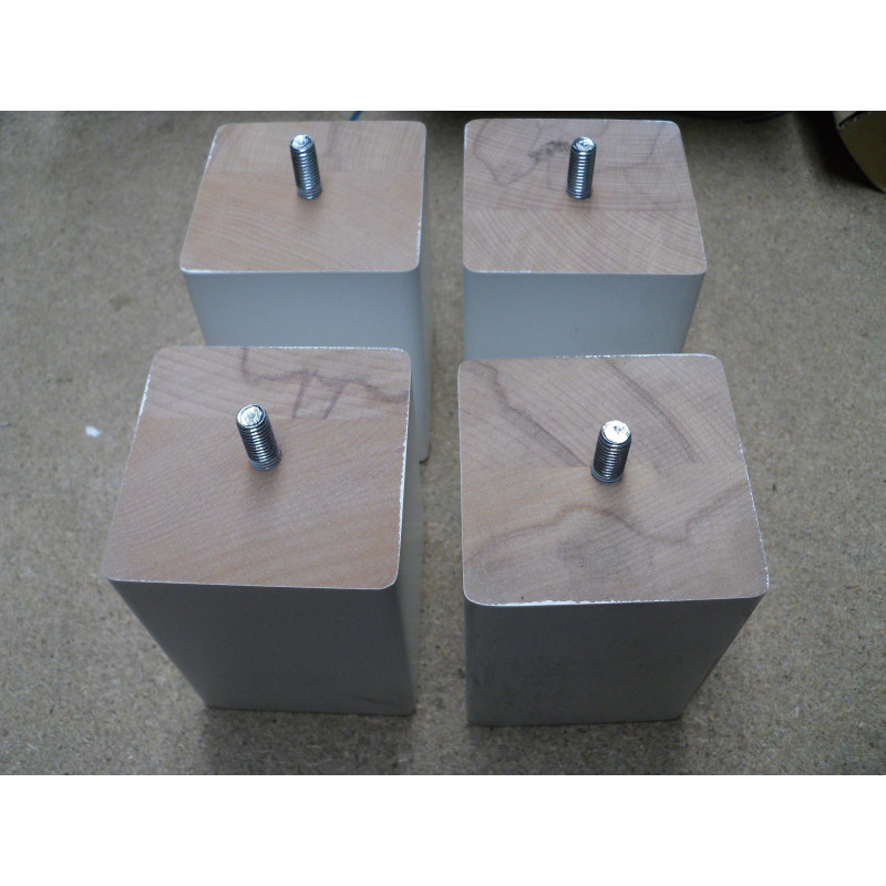 Hülsta Bettfuß Buche Polarweiß 4er Set 1214524