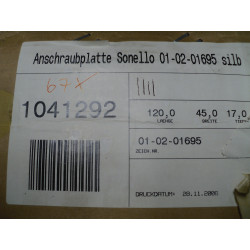Hülsta SONELLO Anschraubplatte silber 1041292