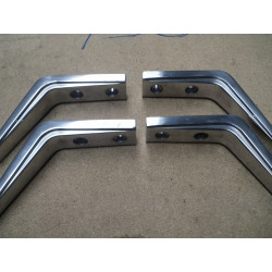 Hülsta Bettfüße Edelstahl groß / B-Ware