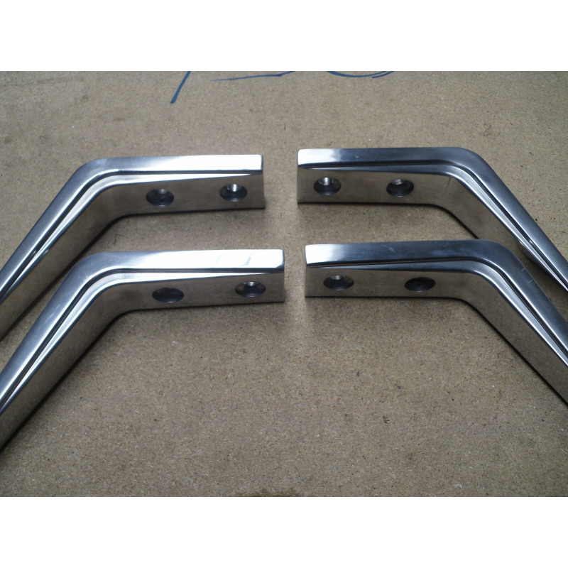 Hülsta Bettfüße Edelstahl groß / B-Ware