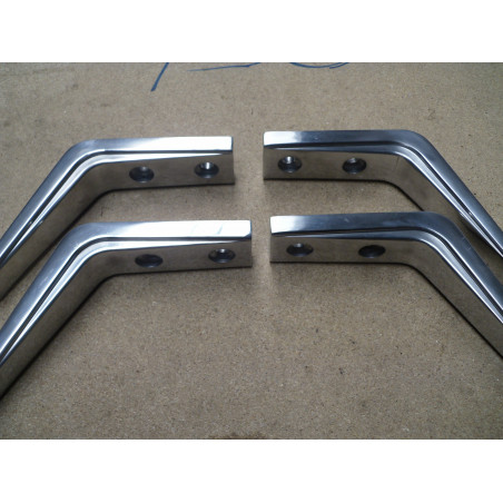 Hülsta Bettfüße Edelstahl groß / B-Ware