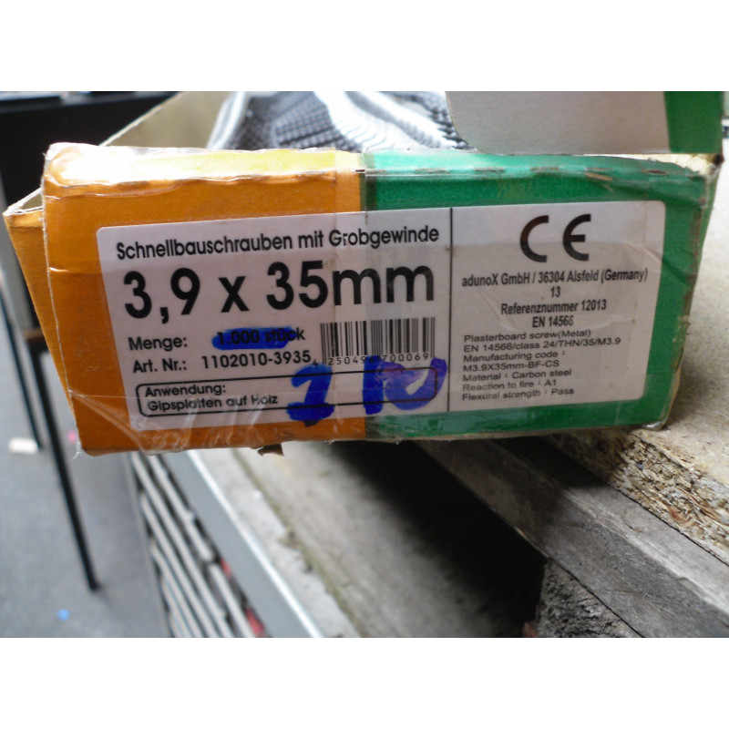 Adunox 3,9 X 35 Schnellbauschrauben magaziniert Grobgewinde 750 Stück