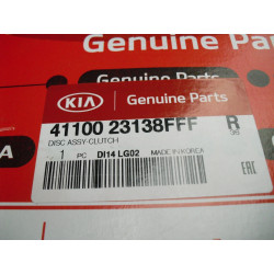Kia 41100 23138FFF Kupplungsscheibe