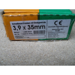 Adunox 3,9 X 35 Schnellbauschrauben magaziniert Grobgewinde 1000 Stück