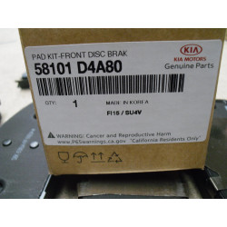 Kia Bremsbelag 58101 D4A80