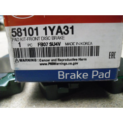 Kia Bremsbelag 58101 1YA31