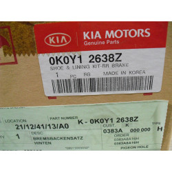 KIA Sportage I Bremsbackensatz 0K0Y1 2638Z