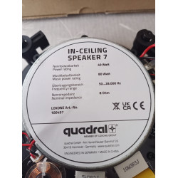 Quadral IN-Ceiling Speaker 7 / Einbaulautsprecher weiß