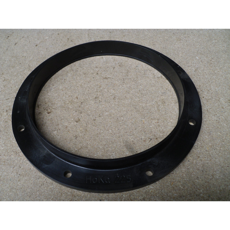 HoKa Flansch mit Muffe / Kunststoff 225mm schwarz