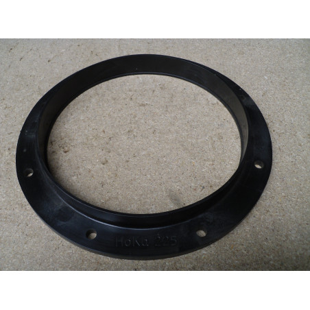 HoKa Flansch mit Muffe / Kunststoff 225mm schwarz