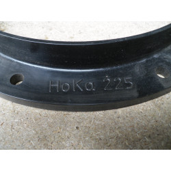 HoKa Flansch mit Muffe / Kunststoff 225mm schwarz