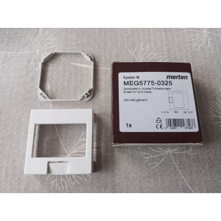 Merten MEG 5775 0325 Zentralplatte für Temperaturregler weiß System M