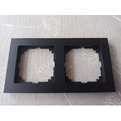 Merten MEG 4020-3603 Rahmen 2fach schwarz System M-Pure