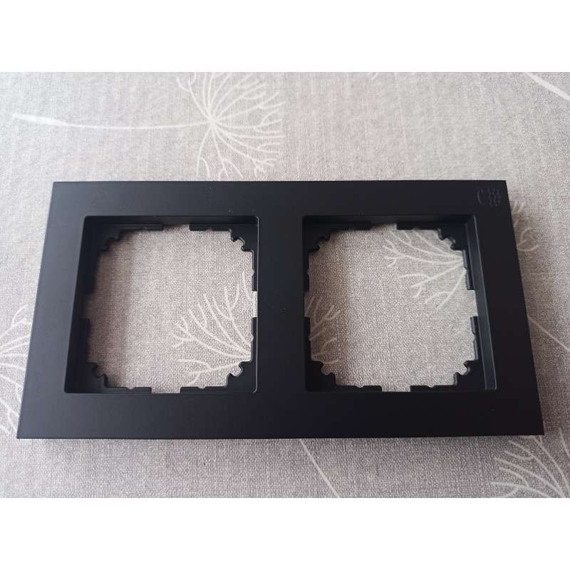 Merten MEG 4020-3603 Rahmen 2fach schwarz System M-Pure