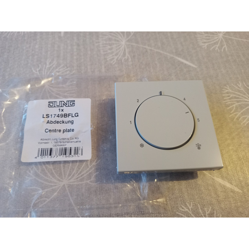 Jung LS 1749 BFLG Abdeckung für Thermostat Lichtgrau